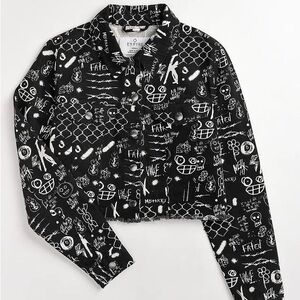 Empyre Black and White Jean Jacket, XS